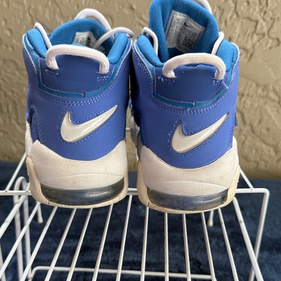 NIKE Air More UpTempo Low Kids Sneakers Size 5.5Y Blue/White Children 90s Retro - Picture 3 of 8